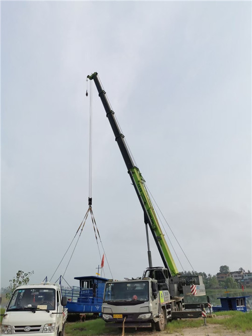 颍东区桥梁建设吊装案例